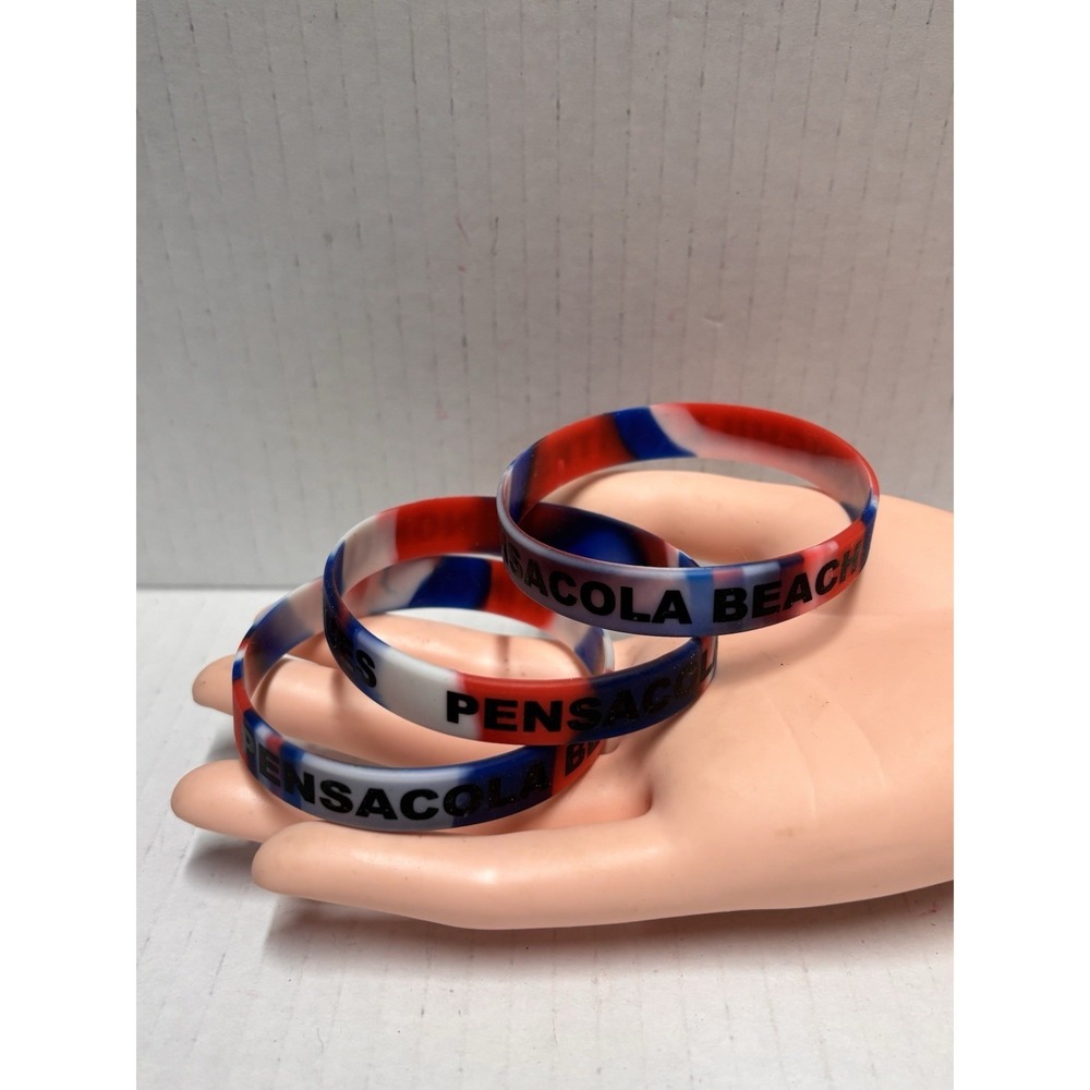 3‎ MARRIOTT Pensacola Beach silicone bracelet wristband Blue Angels summer 2025